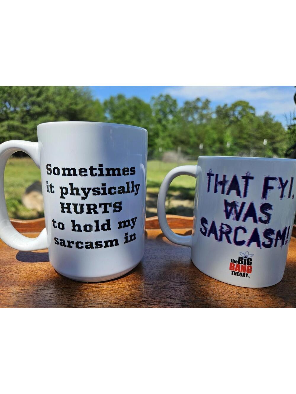 2 Sarcastic Coffee Mugs - Funny Quotes! 😂